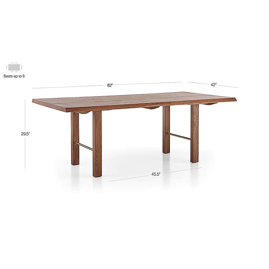 Crate and barrel solid deals wood dining table