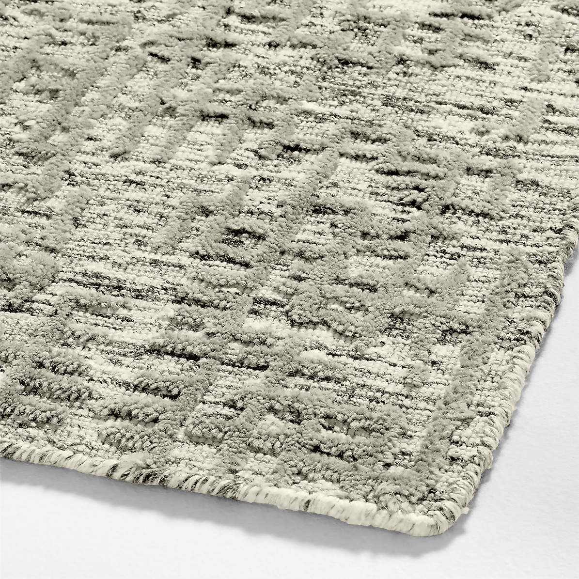 Macon Beige Chenille Rug 12x18 Swatch