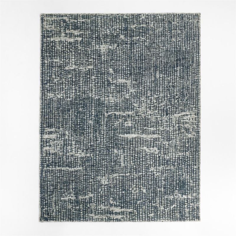 Montauban Wool-Blend Grid Silver Area Rug 6'x9' - image 2 of 6