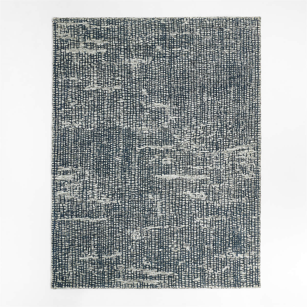 Montauban WoolBlend Grid Silver Area Rug 6'x9' + Reviews Crate