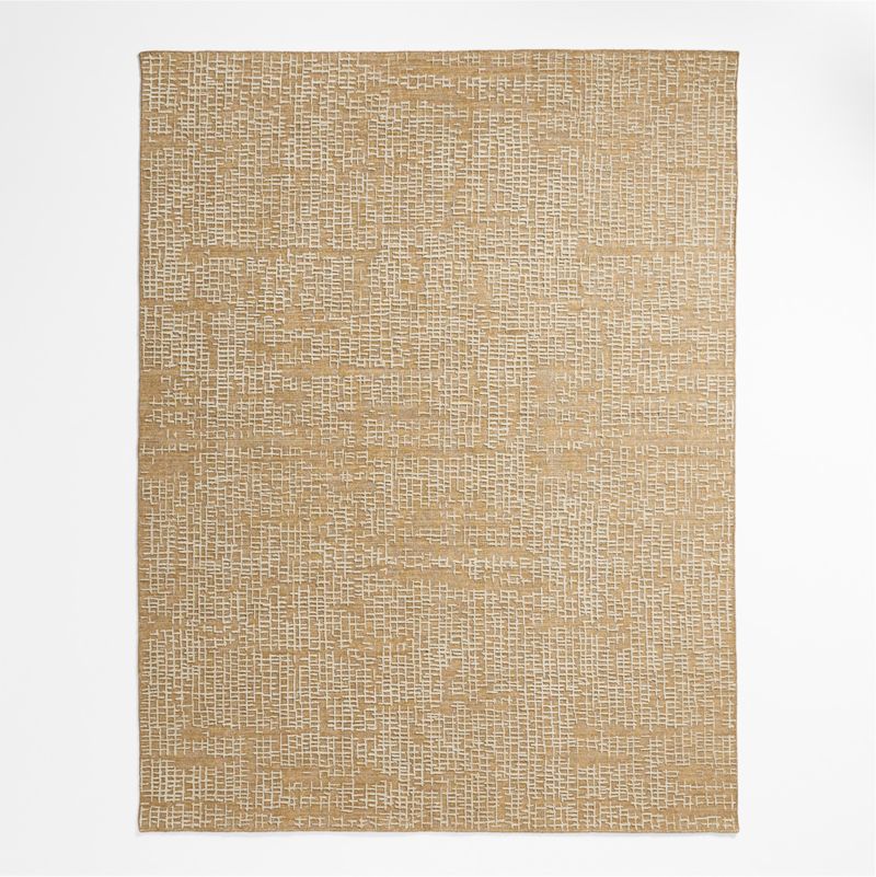 Montauban Wool Grid Caramel Brown Area Rug 10'x14' - image 1 of 4