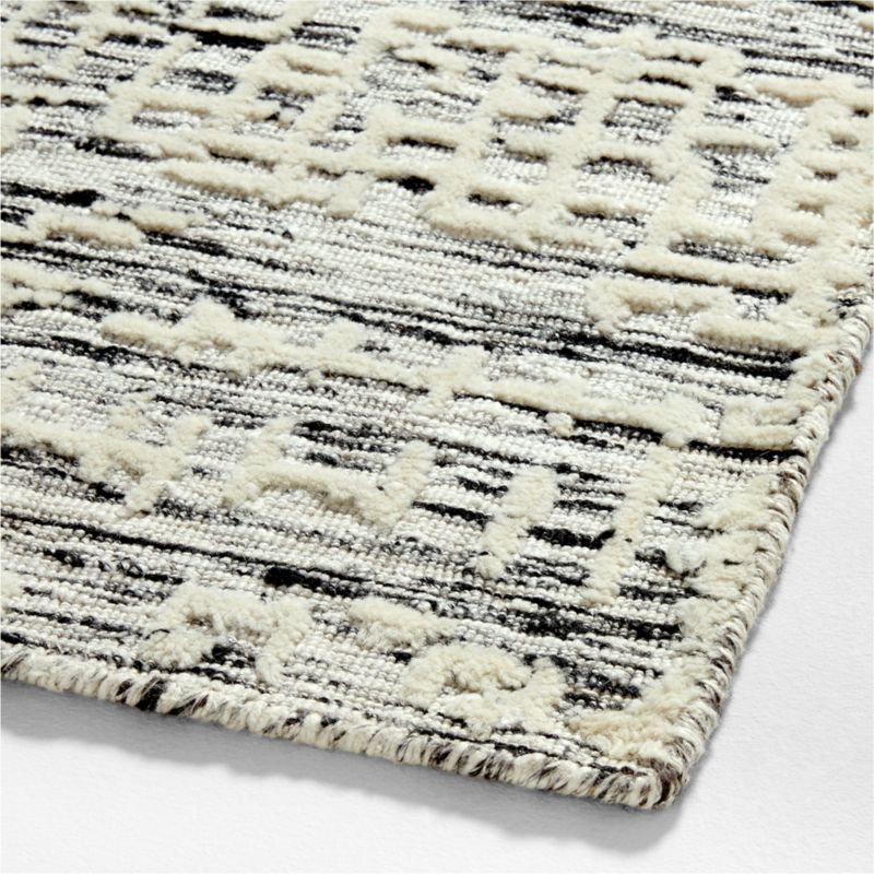 Montauban Wool-Blend Grid White Area Rug 8'x10' - image 6 of 5