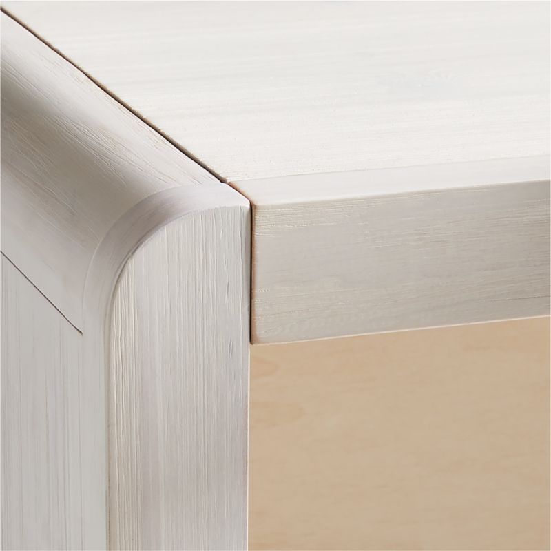 Montauk White Wood 2-Shelf Bookcase by Leanne Ford