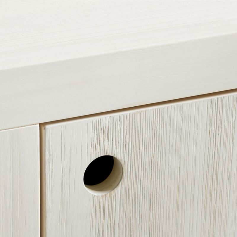 Montauk White Wood 3-Drawer Kids Dresser with Door by Leanne Ford - image 5 of 13