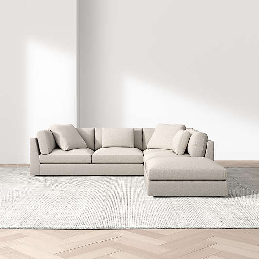 Monterey Modular 3-Piece L-Shaped Sectional Sofa with Ottoman