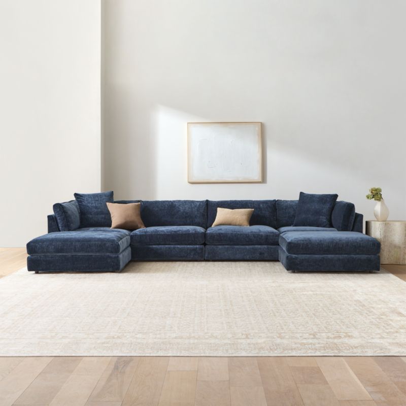 Monterey Modular 4-Piece U-Shaped Sectional Sofa with Double Ottoman - image 5 of 18