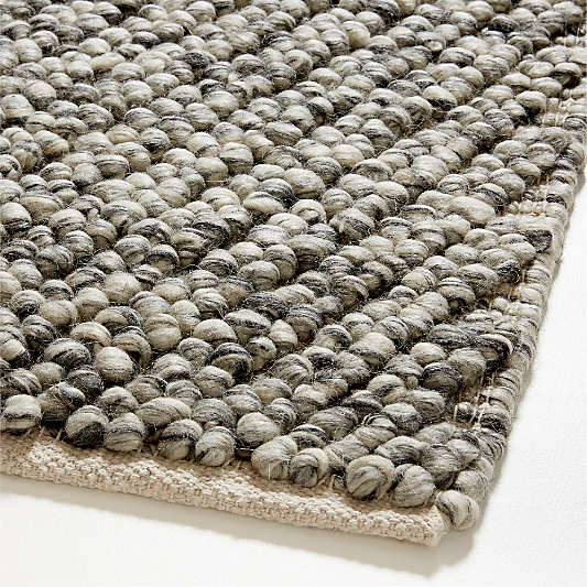 Montreal Wool Hand-Tufted Carbon Grey Area Rug 8'x10'