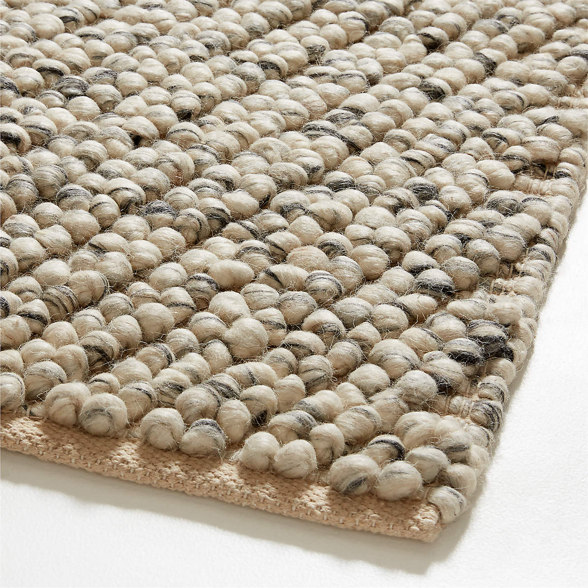 Cream Tufte Rugs Round Wool Carpet, 5x5, 6x6, 7x7, 8x8 Floor