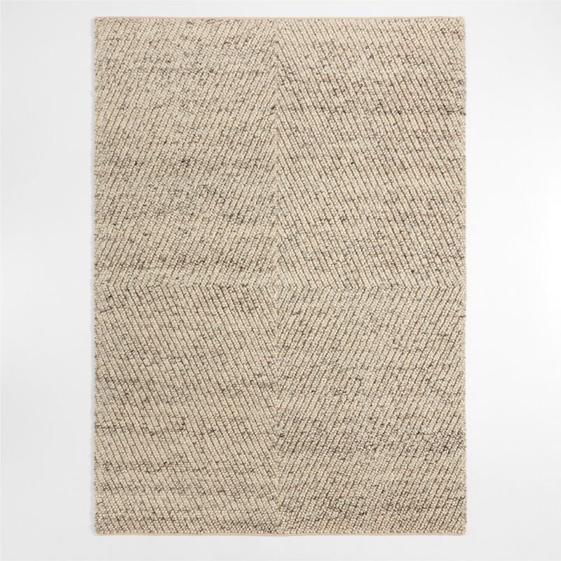 Big Sur Wool Handwoven Ivory White Area Rug