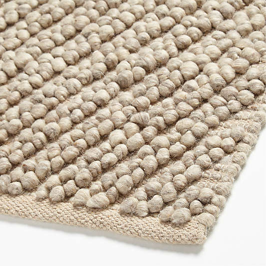 Montreal Wool Hand-Tufted Sand Brown Rug Swatch 12"x18"