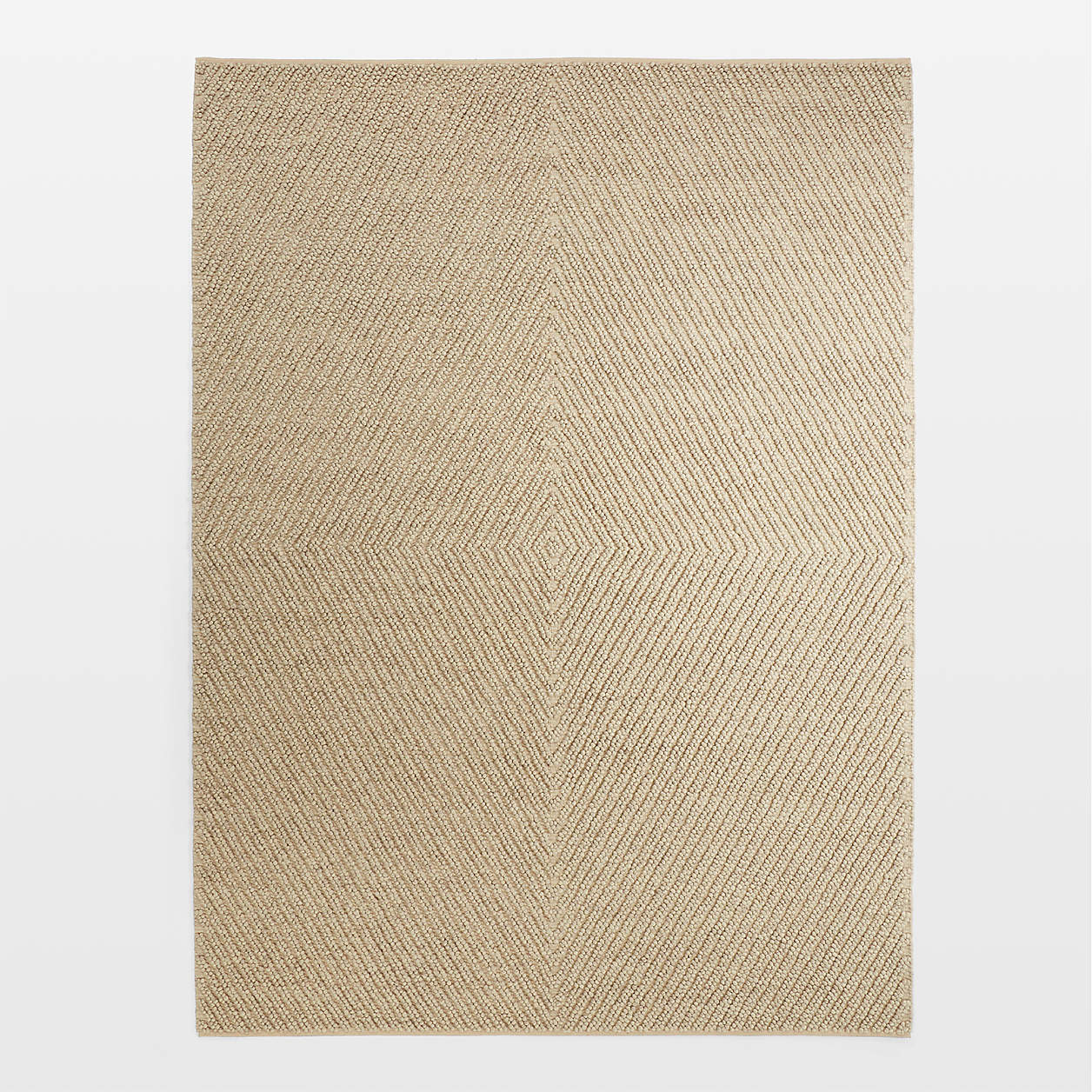 Montreal Wool HandTufted Sand Brown Area Rug 10'x14' Crate & Barrel