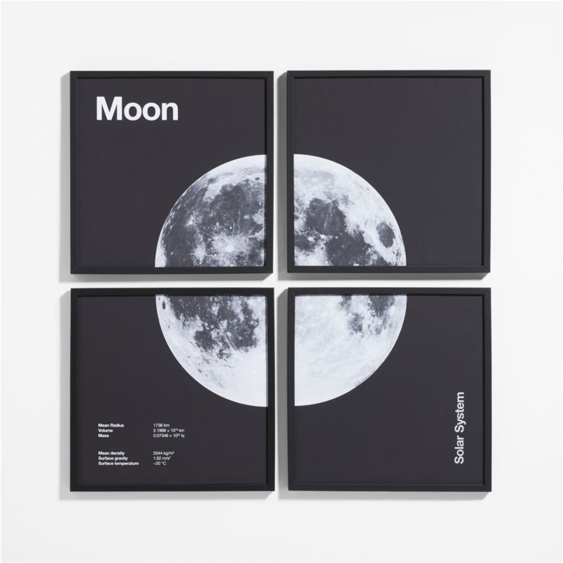 Moon 4-Piece Framed Wall Art Print - image 0 of 8