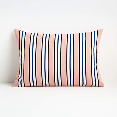 Moreau Pink 22 X15 Striped Decorative, Pink Striped Sofa Pillows