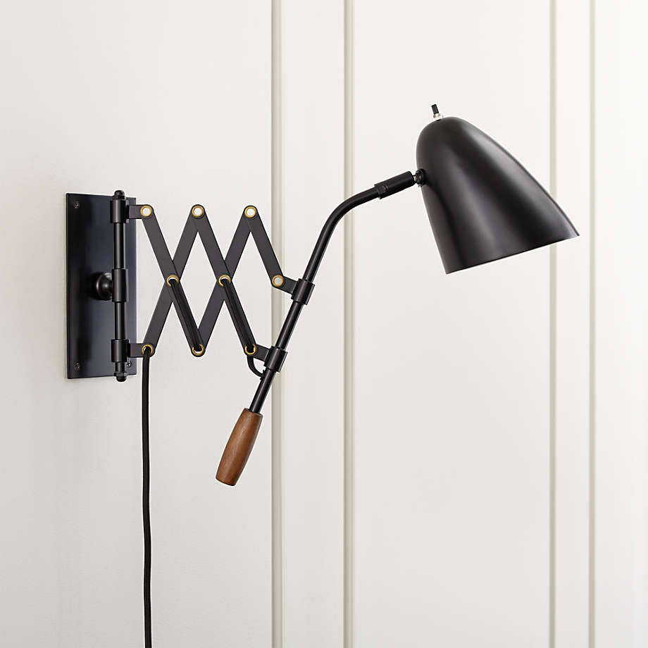 Plug in deals sconce black