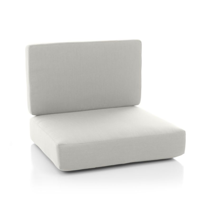 Morocco White Sunbrella ® Sectional Armless/Lounge Chair Cushion