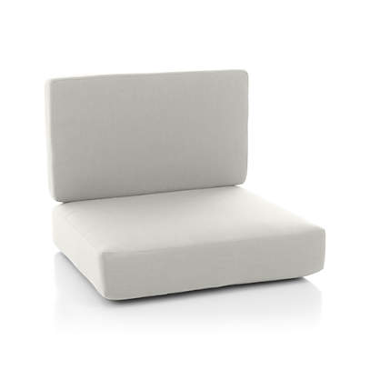 Morocco White Sunbrella Sectional Armless Lounge Chair Cushion