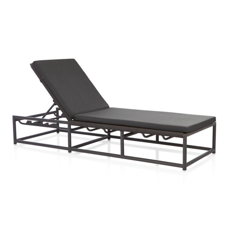 Morocco Charcoal Sunbrella ® Chaise Lounge Cushion - image 2 of 3