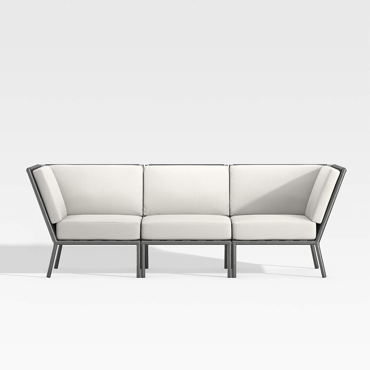 Outdoor Furniture Set Morocco Lounge Chair, 3Piece Sectional and