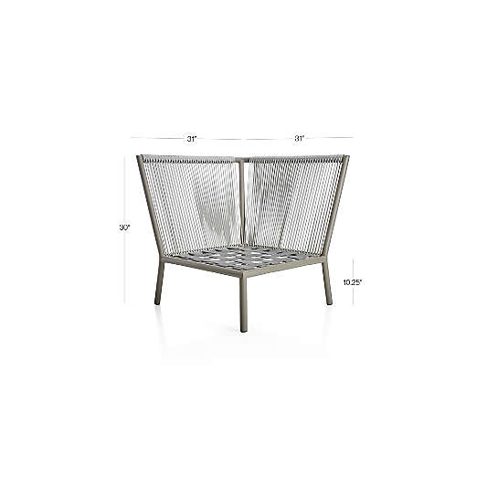 Morocco Light Grey Sectional Corner