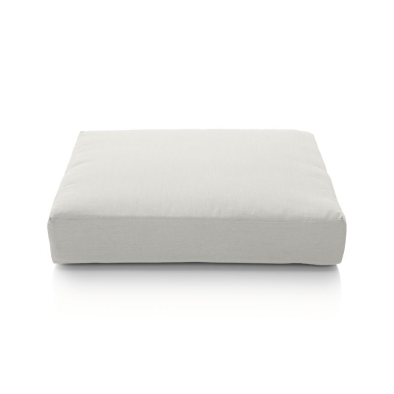 Morocco White Sunbrella ® Ottoman Cushion - image 1 of 2