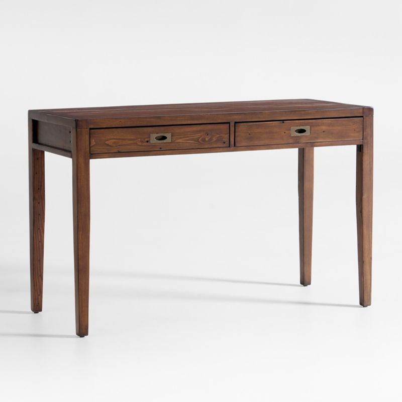 Morris 48" Chocolate Brown Writing Desk - image 7 of 13