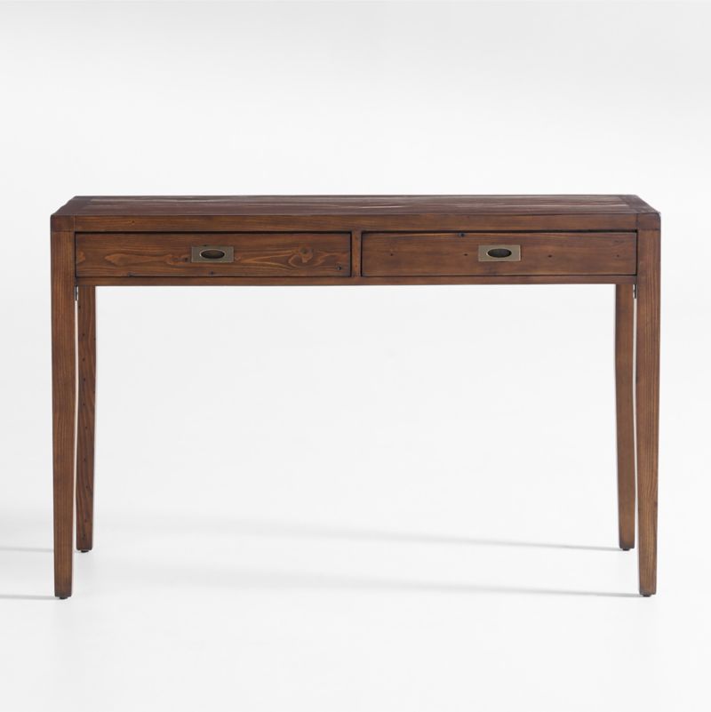 Morris 48" Chocolate Brown Writing Desk - image 3 of 13