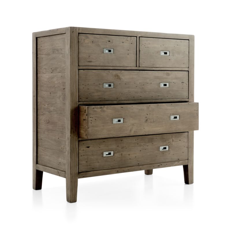 Morris Ash Grey 5-Drawer Chest - image 7 of 8