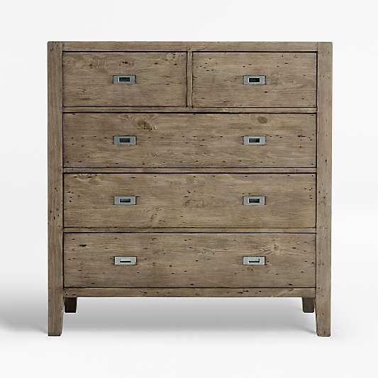 Morris Ash Grey 5-Drawer Chest