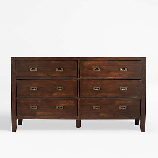 Morris Chocolate Brown 6-Drawer Dresser