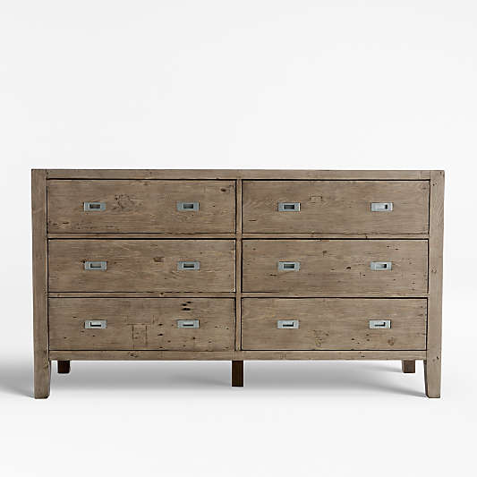 Morris Ash Grey 6-Drawer Dresser