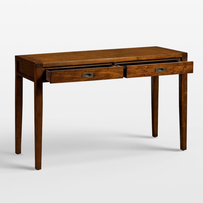 Morris 48" Chocolate Brown Writing Desk - image 6 of 17
