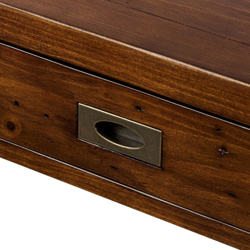 Morris 48" Chocolate Brown Writing Desk - image 12 of 17