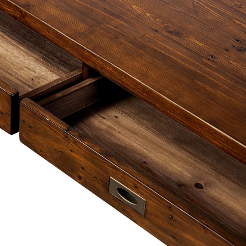 Morris 48" Chocolate Brown Writing Desk - image 11 of 17