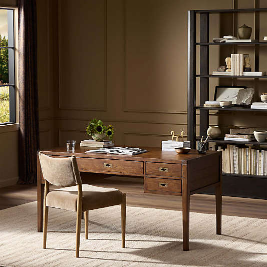Morris 60" Chocolate Brown Desk