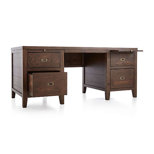 Morris Chocolate Brown Executive Desk