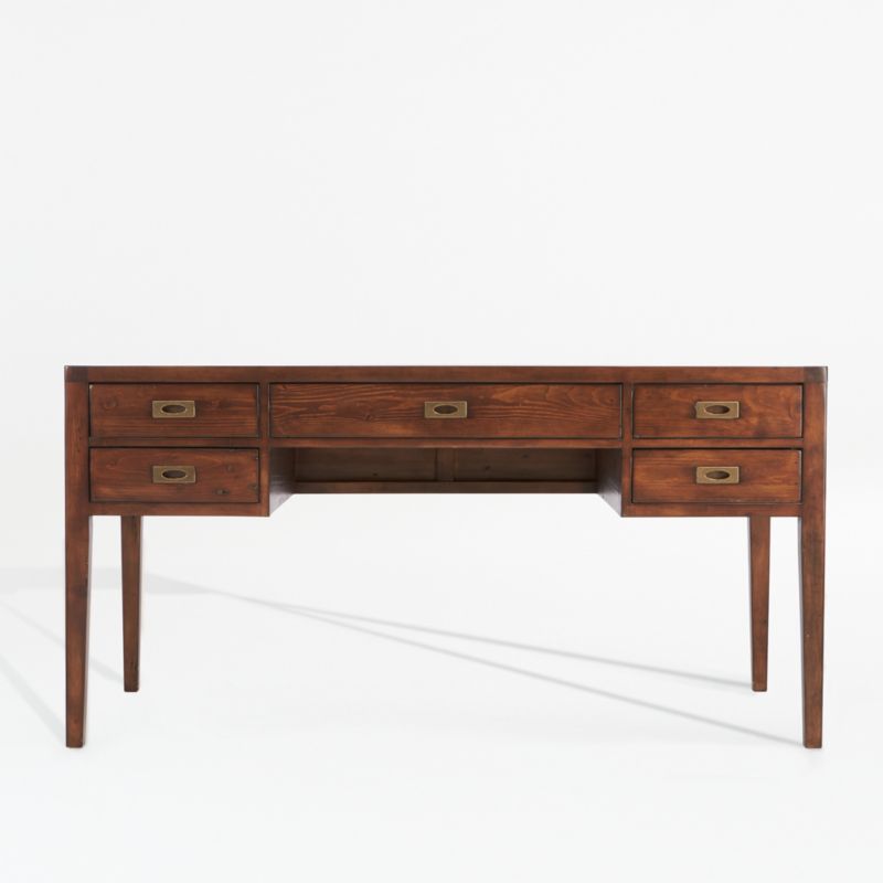 Morris 60" Chocolate Brown Desk - image 0 of 11