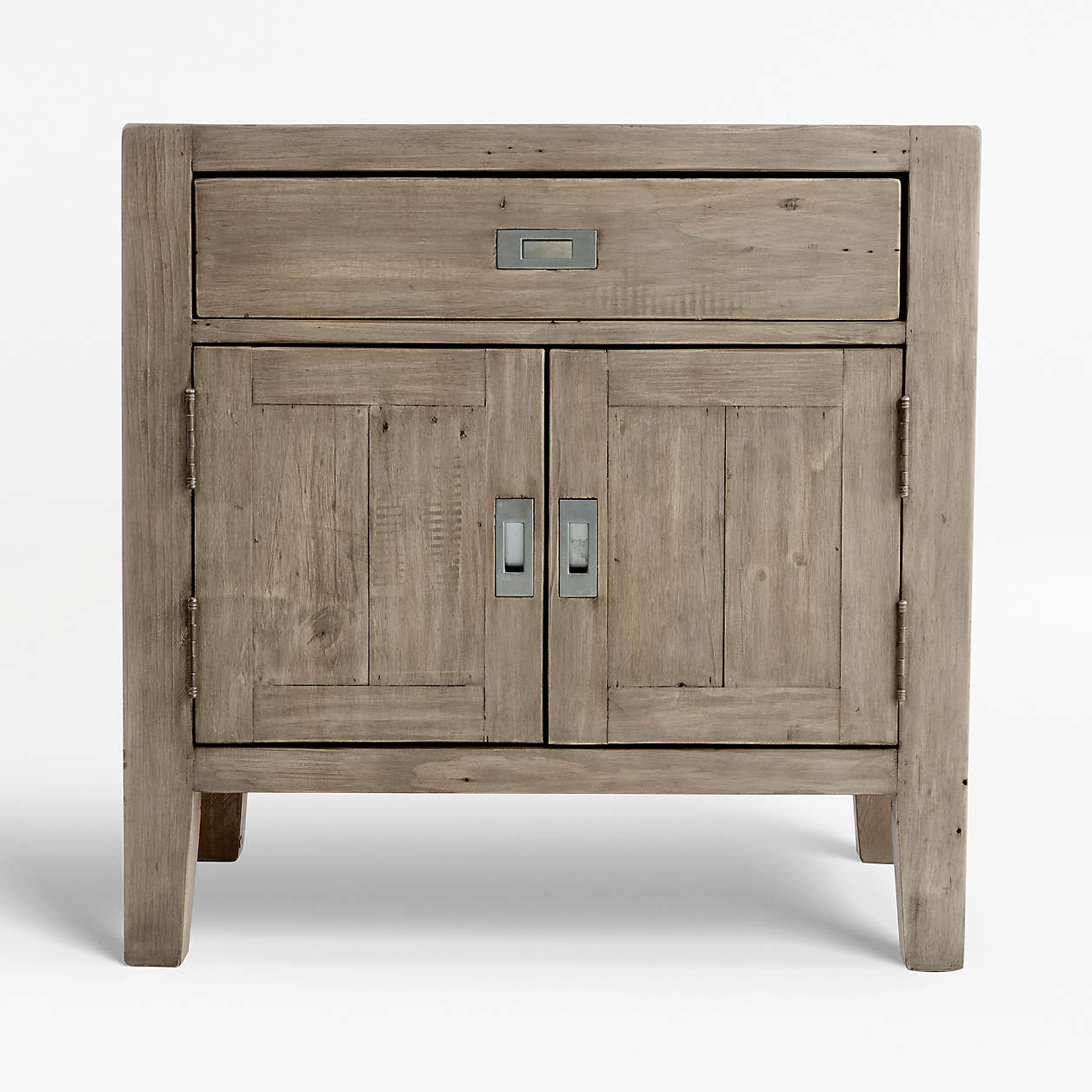 Morris Ash Grey Nightstand + Reviews Crate & Barrel
