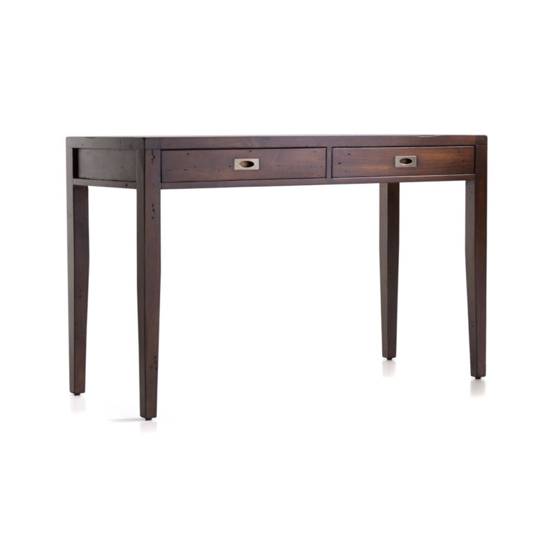 Morris 48" Chocolate Brown Writing Desk - image 12 of 13