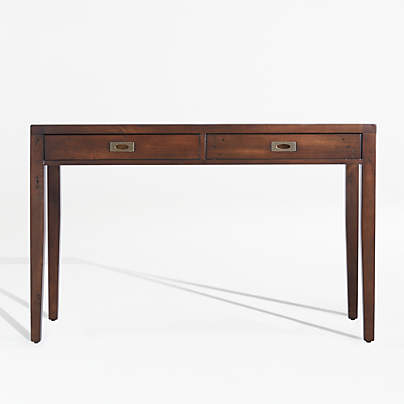 Morris 48" Chocolate Brown Writing Desk