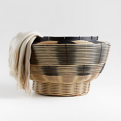View Mo's Crib Woven Black Basket details