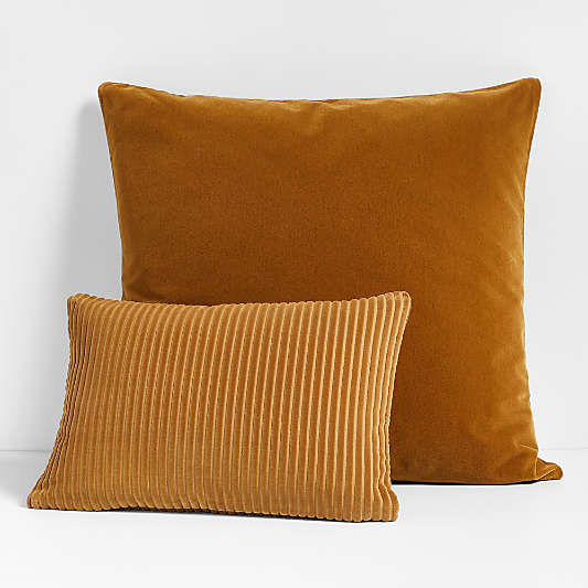 Mostarda Cognac Throw Pillows by Athena Calderone