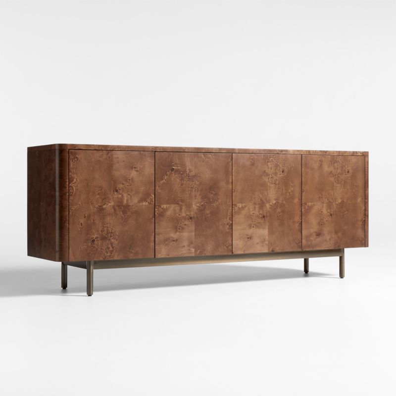 Mota 80" Dark Burl Wood Storage Media Console - image 5 of 10