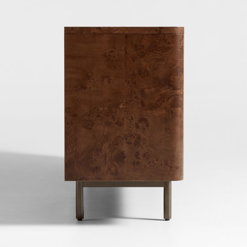 Mota 80" Dark Burl Wood Storage Media Console - image 6 of 10