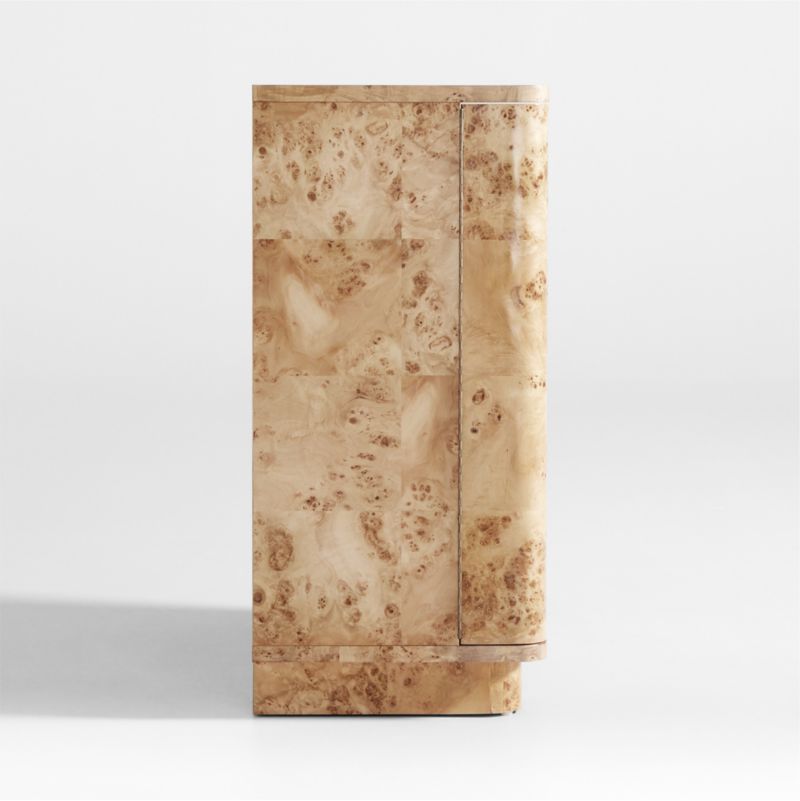 Mota Natural Burl Wood Bar Cabinet - image 2 of 9