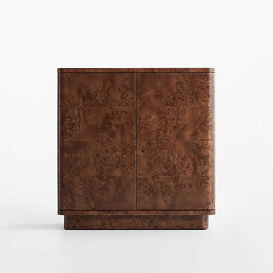 Mota 38" Dark Burl Wood Bar Cabinet