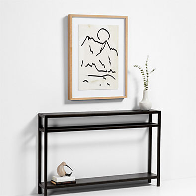 View "Mountain High II" by Coup d'Esprit 24"x32" Framed Wall Art Print details