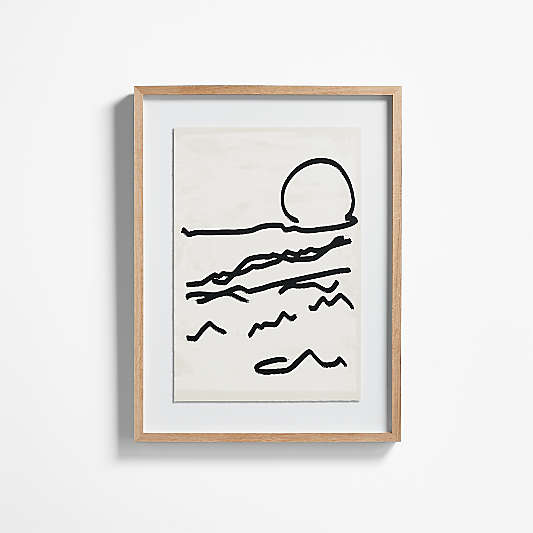 "Mountain High I" Framed Wall Art Print 24"x32" by Coup d'Esprit