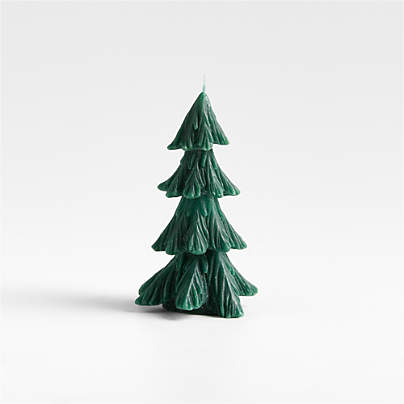 Mountain Pine Christmas Tree Candle Small 6"