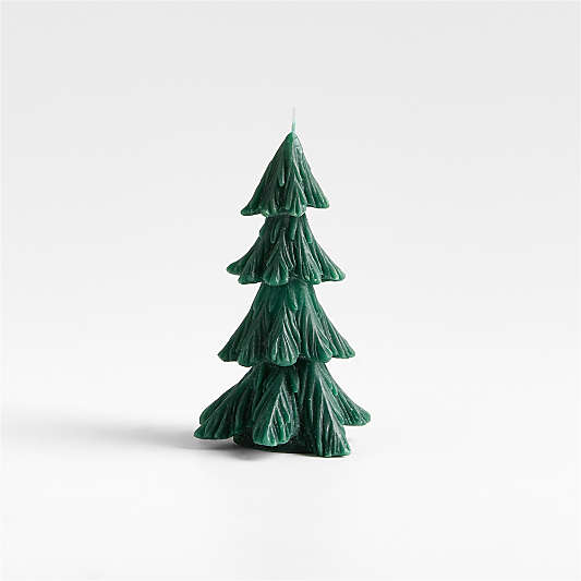 Mountain Pine Christmas Tree Candle Small 6"