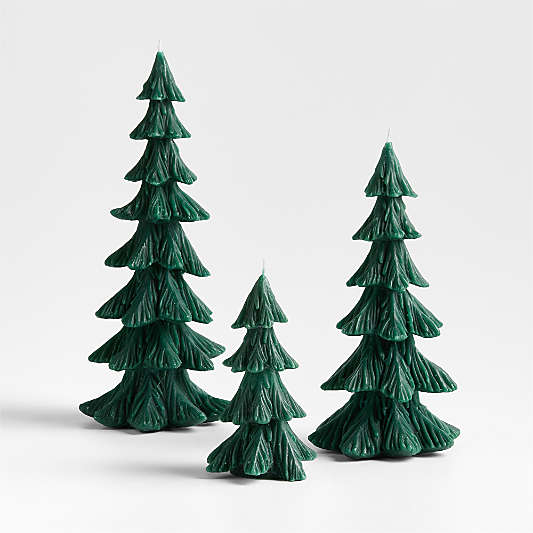 Mountain Pine Christmas Tree Candle Large 13"